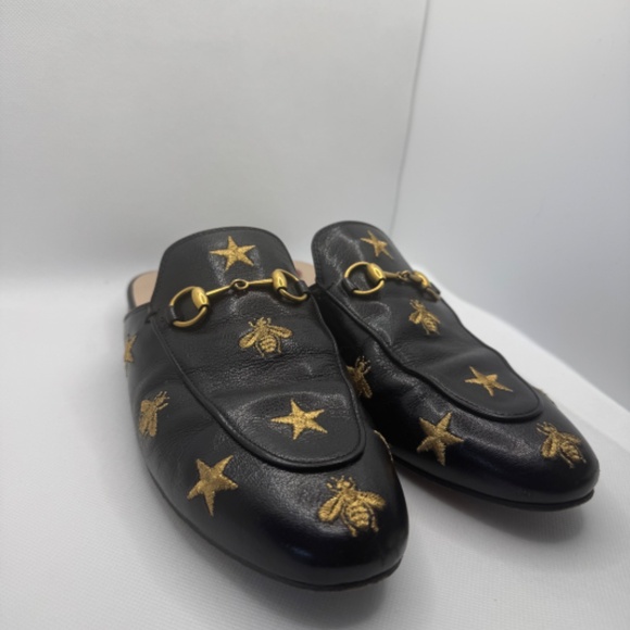 GUCCI PRINCETOWN HORSEBIT LOAFER MULES 36 ½ - Picture 5 of 9